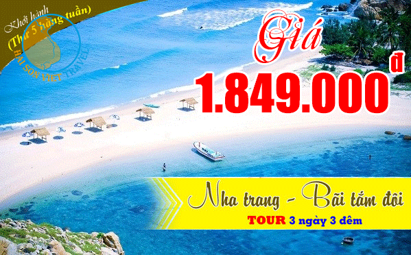 Tour Nha Trang Bãi Tắm Đôi 3 ngày 3 đêm giá rẻ